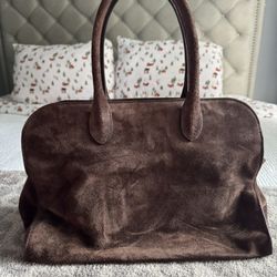 claudia tjmaxx suede bag 