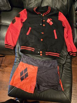Harley Quinn Bomber Jacket And Hotpants