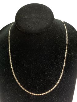 20" 2mm white gold chain #33140
