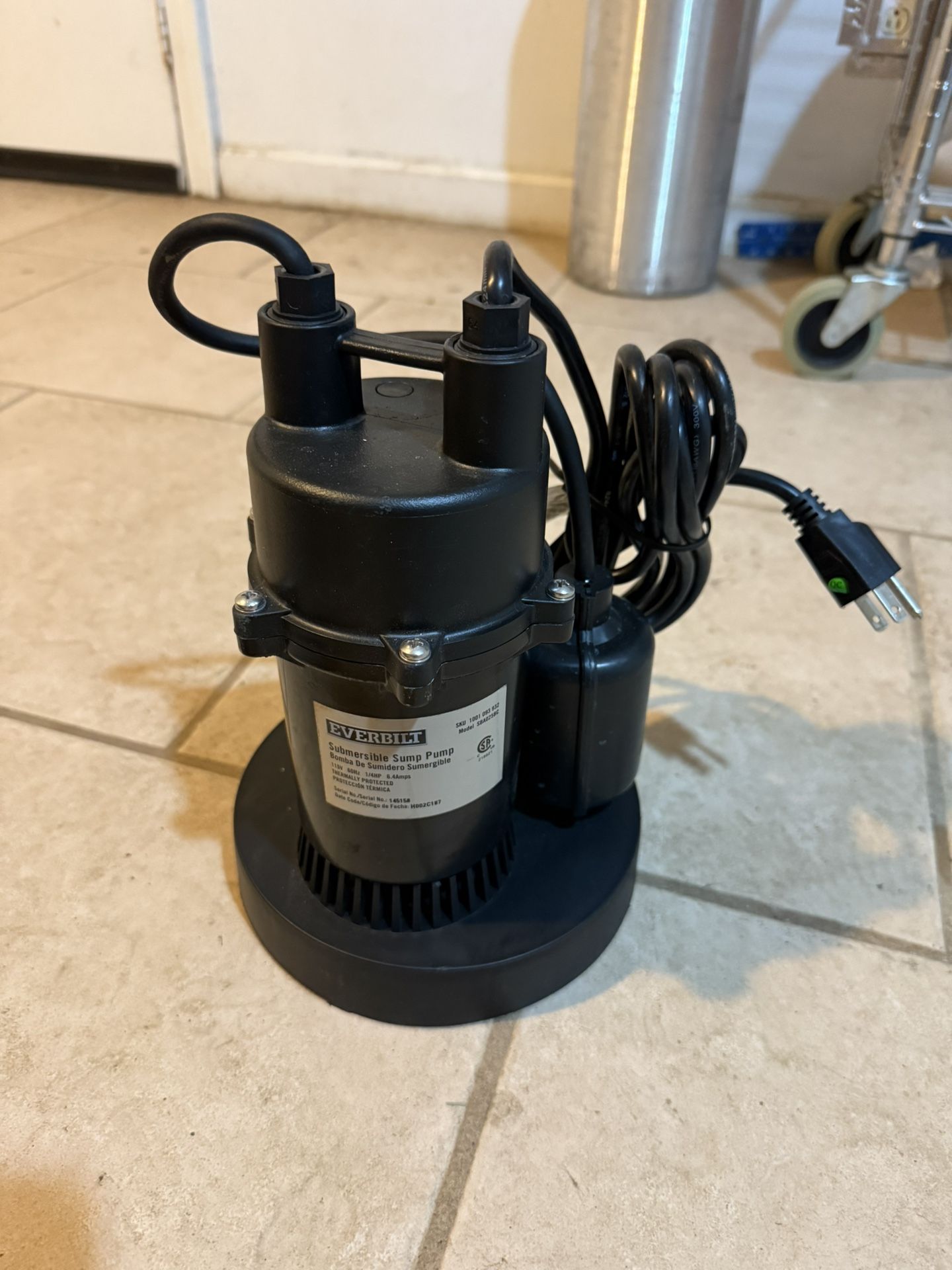 Submersible Pump 1/4 HP