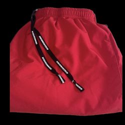 Nike Running Shorts Large Mens  Dri Fit 7" 2-in-1  Red & Black