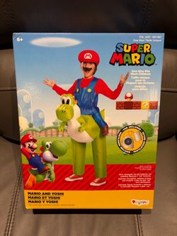Kids Mario and Yoshi blowup Halloween costume