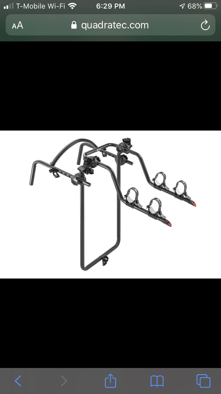 Quadratec Spare Tire Mount 2 Bike Rack with FREE BOLT Cable Lock for 18-20 Jeep  Wrangler JL for Sale in Chandler, AZ - OfferUp