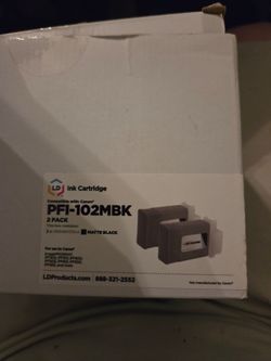 New PFI-102MBK 2 PACK INK CARTRIDGE