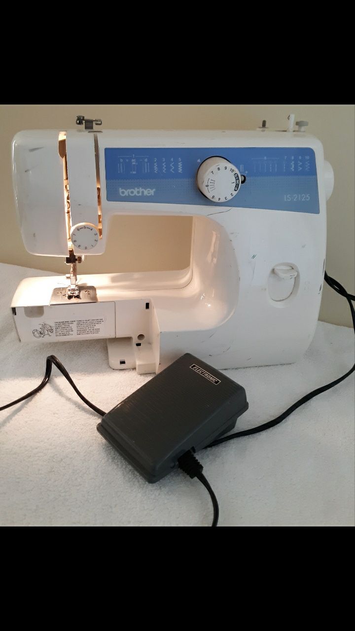 Brother LS/2125 10 stitch sewing machine with foot pedal for Sale in