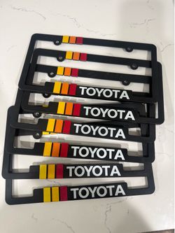 Toyota Retro License Plate Frames
