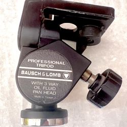 Baush  & Lomb tripod high-quality 3-way oil fluid pan head