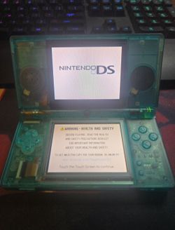 Nintendo DS Lite translucent teal green