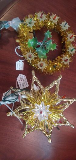 RETRO LIGHTED XMAS TOPPERS