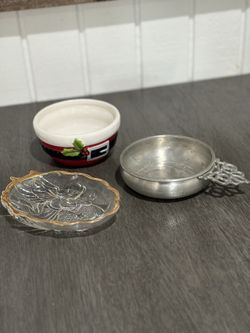 Small Serving Bowls/Christmas Candy Dish - Set of 3