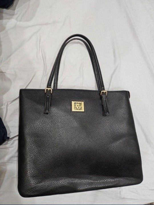 Anne Klien School/Office Tote Bag In Black