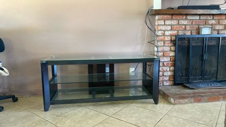 Glass Table With TV Stand