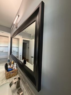 Wooden Bathroom mirror