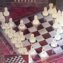 Crystal Chess And Checkers Set