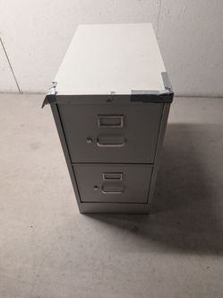 Two drawer file cabinet