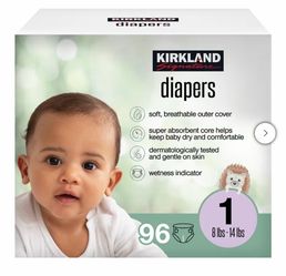 Kirkland size 1 diapers