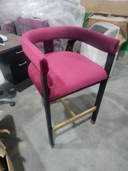 Velvet Bar Chair