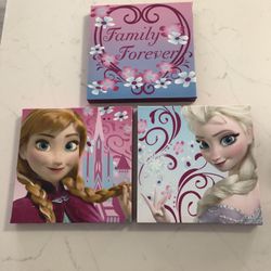 Set de Elsa y Ana para habitación infantil