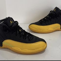 Air Jordan 12 Retro Black University Gold Mens size 12