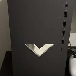 HP Victus 15L Gaming Desktop PC, AMD Ryzen 5 5600G, AMD RX6400, 8GB RAM, 512GB SSD, Mica Silver, 