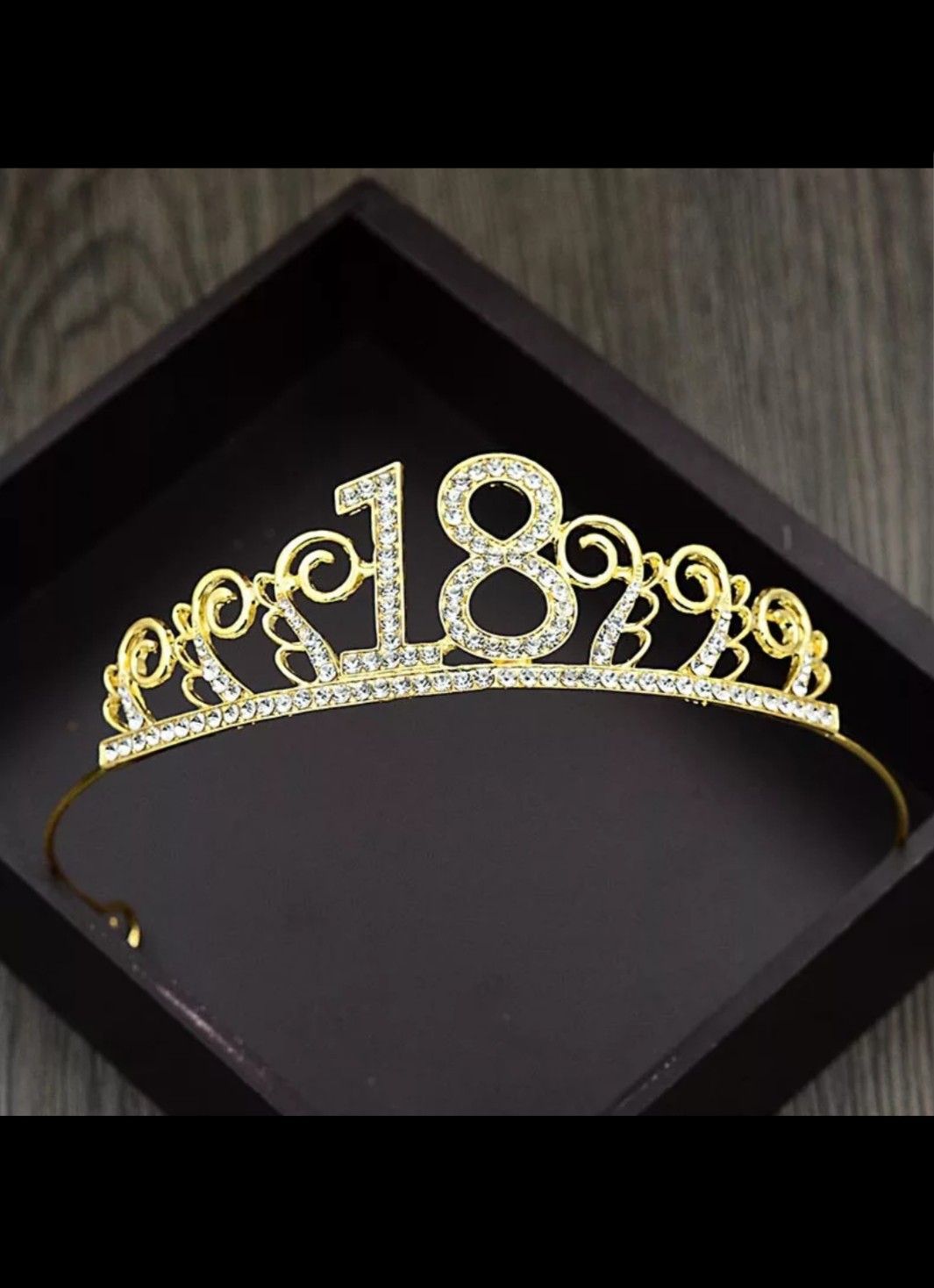 gold 18th tiara