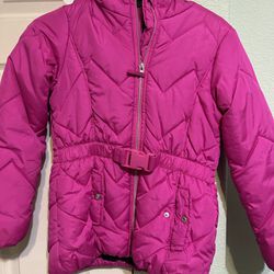 Little Girl’s Pink Puffer Jacket 