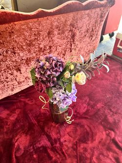 Pier 1 Imports Decorative Vase with Luxury Faux Floral Arrangement | $39 OBO
