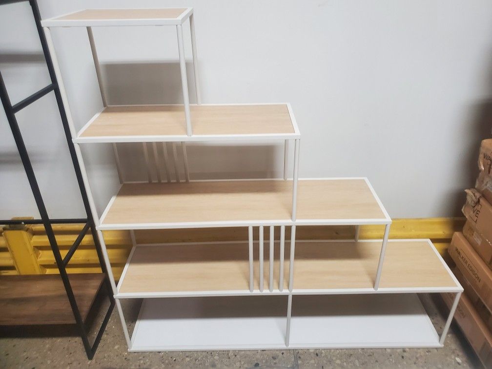 Minimalist Divider Bookshelf with Slats(New In A Box)