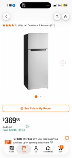 7.2 cu. ft. Top Freezer Refrigerator in Fingerprint Resistant Stainless Steel Look