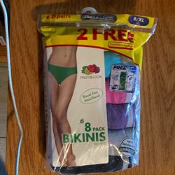 8 Pack Women’s Bikini Underwear 