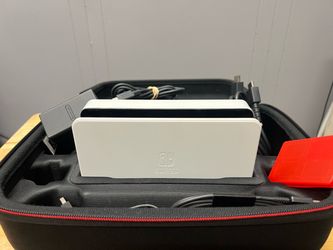 Nintendo Switch dock, case  and cords