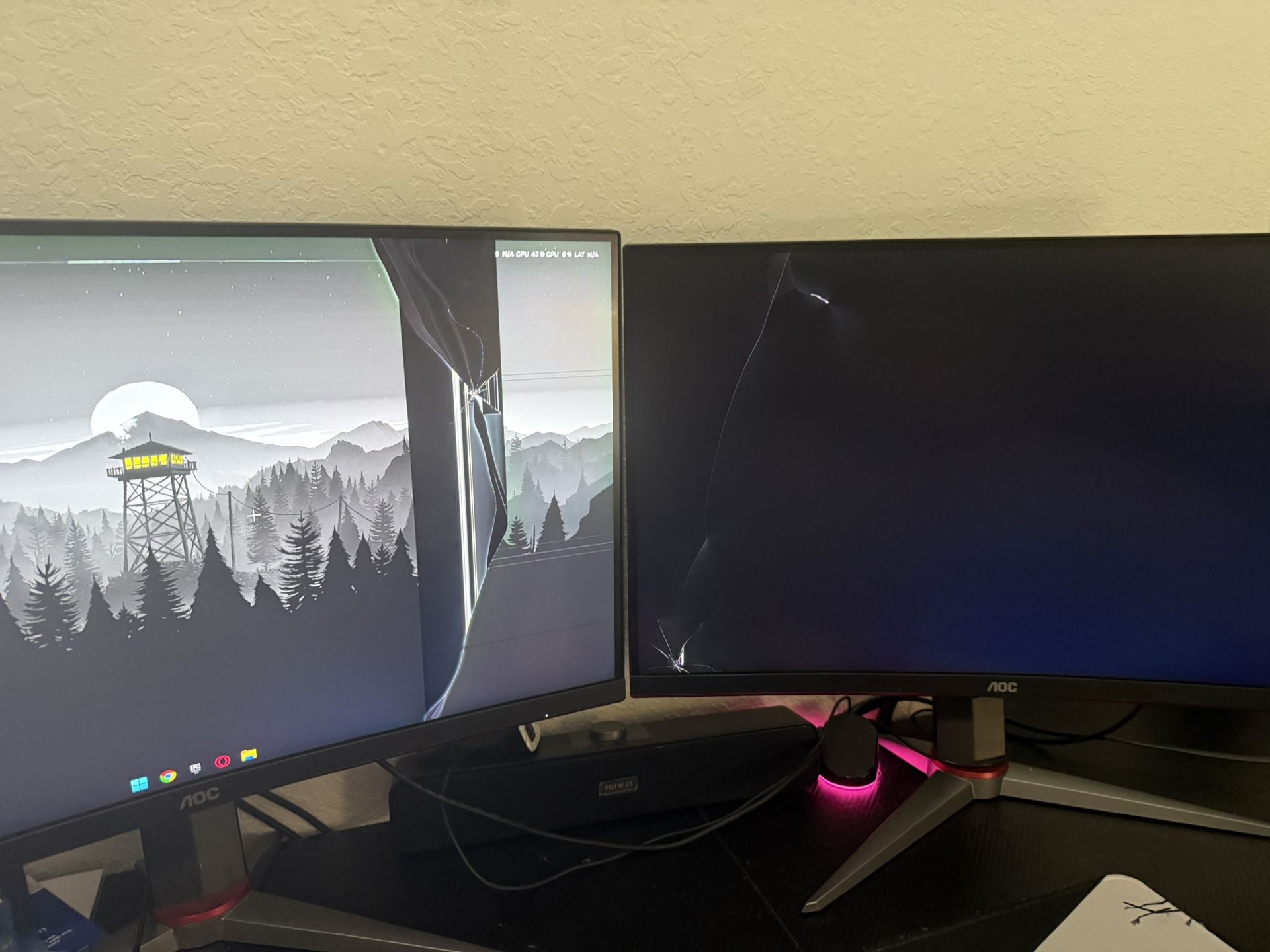 27” LCD Gaming Monitor (for parts)