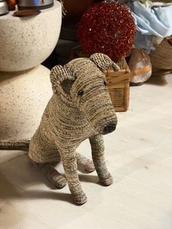 Roost Recycled Rover Newspaper Dog Sculpture 17” Tall
