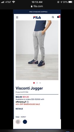 Men Fila sweatpant joggers