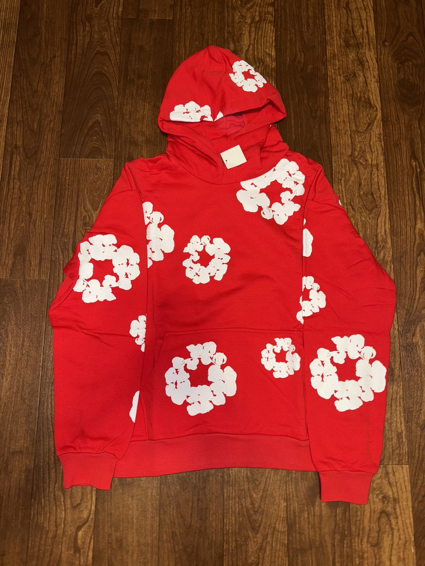 Denim Tears Cotton Wreath Hoodie Sweatshirt Red