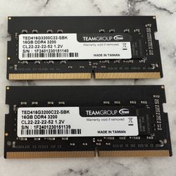 TEAMGROUP Elite DDR4 32GB 3200MHz PC4-25600 CL22 Unbuffered Laptop Memory Module Ram