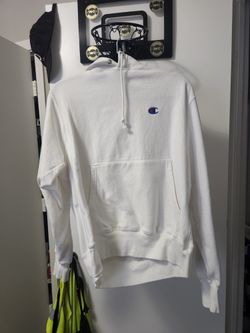 All White Champion Hoodie