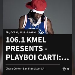 Playboi Carti Antagonist Ticket