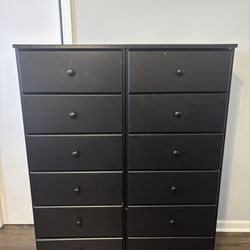 Black 6 Drawer Dresser 