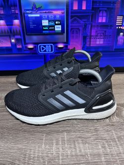 Adidas Ultraboost 20 Black Night Metallic Grey White Shoes FY3457 M6.5/W8