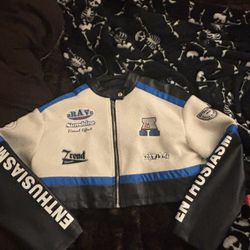 Leather Crop Top Jacket 