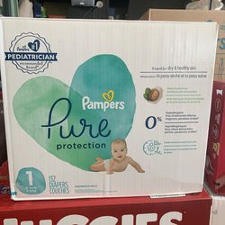 Pampers Pure Protection Diapers Size 1 132 Diapers 