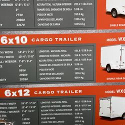 6x10 WRX  enclosed trailer 400 miles on tires 3500$ title in hand