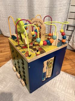 Wooden Activity Cube