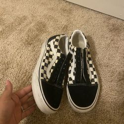 Checkered vans 