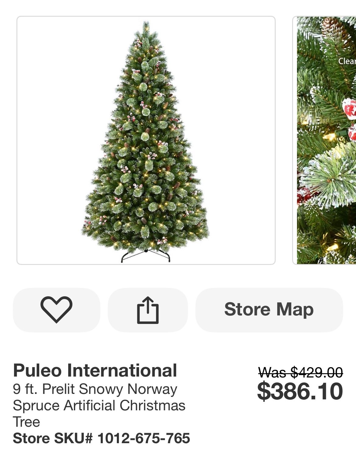 9ft Prelit Christmas Tree