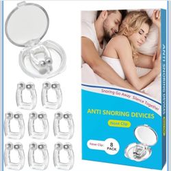 QUANROL Anti Snoring Devices, Silicone Nose Clip Stop Snoring, Snore Stopper Effective to Relieve Snoring, Snoring Solution Comfortable and Quieter Sl