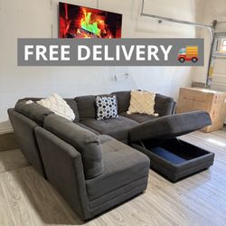 Modular Gray Sectional Couch 🛋️- FREE DELIVERY 🚚 