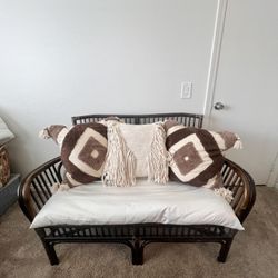 Vintage Bamboo Bench