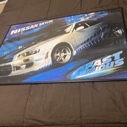 24x36 Skyline Poster Framed